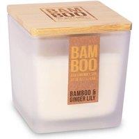 Bamboo Large Soy Wax Candle - & Ginger Lily in Cool White