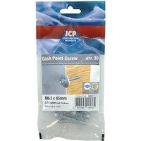 JCP CONSTRUCTION PRODUCTS Metalfix Self-Drilling Screws - 30 Pack - Box of 150 in Silver