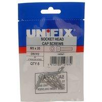Unifix A2-70 Socket Head Cap Screws in Silver