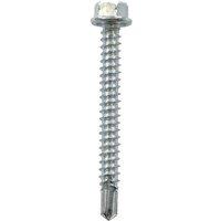 JCP CONSTRUCTION PRODUCTS Metalfix Self-Drilling Screws 5.5 x 38mm - Box of 100 in Silver