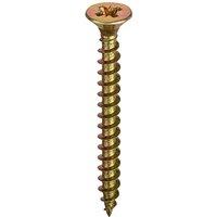 Unifix Chippy Woodscrews 3.5 x 35mm - Box of 200 in Gold