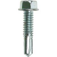 JCP CONSTRUCTION PRODUCTS Self-Drilling Screws 4.2 x 19mm - Box of 200 in Silver