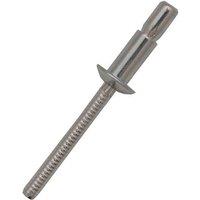 JRP Riveting Products 4.8 x 10.5mm Steel Dome Head Rivets - Box Of 250 in Silver