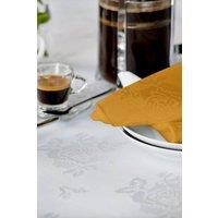 Vision Polyester Rose Design Coloured Napkin in Gold | Size: 41 cm x 41 cm