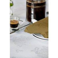 Vision Polyester Rose Design Coloured Napkin in Light Tan | Size: 41 cm x 41 cm