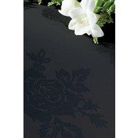 Vision Polyester Rose Design Tablecloth in Black | Size: 137 cm x 178 cm