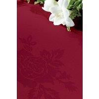Vision Polyester Rose Design Tablecloth in Burgundy | Size: 178 cm x 178 cm
