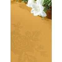 Vision Polyester Rose Design Tablecloth in Gold | Size: 229 cm x 229 cm