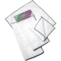 JVL Microfibre Cleaning Cloth - White / Grey