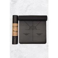 Myga Extra Large Black Alignment Yoga Mat