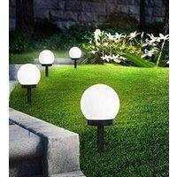 Marco Paul Set of 4 Solar Powered orbs in White