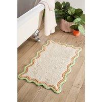 Fusion 'Scallop' Woven Slip Resistant Bath Mat