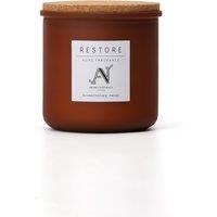 Aroma Naturals Restore Scented Candle - Amber Glass with Cork Lid in Brown | Size: Small