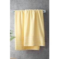 Catherine Lansfield 'Zero Twist' Cotton Bath Sheet Pair in Bright Yellow