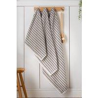 Catherine Lansfield 'Rice Weave Stripe' Bath Towel in Grey