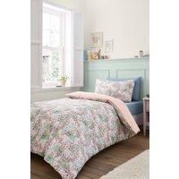 Belle & Boo 'Meadow Bunnies' Reversible Cotton Duvet Cover Set in Blue | Size: Double