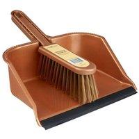 Groundsman Dustpan & Brush Set in Orange