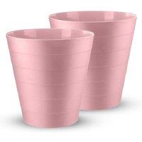 MANTRARAJ 6L Plastic Waste Bin Round Waste Basket Bin Dustbin For Kitchen Office in Pink | Size: 1 Pack