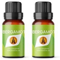 Aroma Energy Bergamot Pure Essential Oil 10ml in Bright Green | Size: 2 Pack
