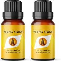 Aroma Energy Ylang Ylang Pure Essential Oil 10ml in Yellow | Size: 2 Pack