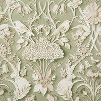 Fine Dcor Woodland Wallpaper in Green