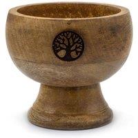 KDMD Tree of Life Ritual Incense Cone Holder 11x6cm-Handcrafted Ash Catcher in Brown | Size: 11x6 cm