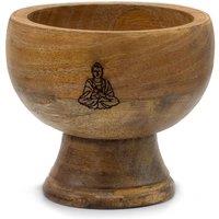 KDMD Large Buddha Ritual Incense Cone Holder - 11x6cm, Calming & Secure in Brown | Size: 11x6 cm
