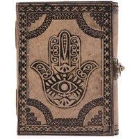 KDMD Hamsa Esoteric Notebook - Antique Grey, 200 Pages, 17.5x12.5cm in Brown | Size: 17.5x12.5 cm
