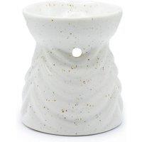 KDMD Ivory Geometric Oil Burner - Stylish Fragrance Diffuser & Decor