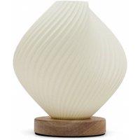 KDMD Shell Twisted USB Lamp - 3 Brightness Settings, Elegant Design in Off-White