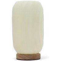 KDMD Modern Twisted New Wave USB Lamp - 3 Brightness Settings in Off-White