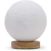 KDMD Moon New Wave USB Lamp - 3 Brightness Settings, Cratered Surface in White