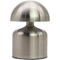 KDMD Dome Mushroom Silver Touch Lamp - Rechargeable USB-C LED Light (400W)