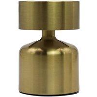 KDMD Flat Mushroom Bronze Touch Lamp - Rechargeable USB-C LED Light