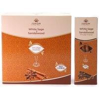 KDMD Ishom Smudge Incense Sticks-White Sage & Sandalwood in Brown