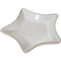 KDMD White Ceramic Star Dish for Decor & Trinkets - Modern Elegant Design