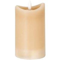 KDMD Luxe Collection Taupe Melted LED Candle-Flameless, Safe, Natural Glow