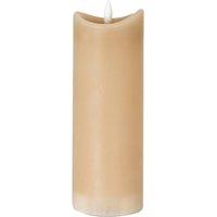 KDMD Luxe Collection Taupe Melted LED Candle - (2.75x8")