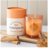 KDMD Autumn Wishes Pumpkin Pie Candle - Cozy Fall Scent & Gift Idea in Orange