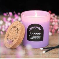 KDMD Lammas Cinnamon & Orange Wheel of the Year Candle -, 35hr Burn in Purple