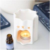 KDMD White Star-Shaped Oil Burner for Fragrance & Serenity - Home Decor