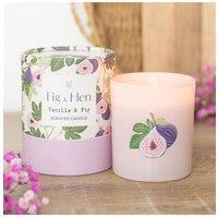 KDMD Vanilla & Fig Scented Candle - Fresh, Fruity, Relaxing Glow in Light Pink