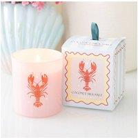 KDMD Pastel Lobster Coconut & Sea Salt Candle - Beachy Gift & Decor in Pink