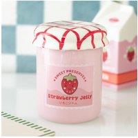 KDMD Strawberry Jelly Jar Oil Burner & Wax Warmer - Kawaii Ceramic Decor in Pink