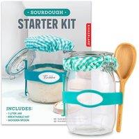 Kikkerland Sourdough Starter Kit in Aqua | Size: 1000L