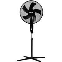 Geepas 16 Pedestal Fan with 5 blade 45W Oscillating in Black