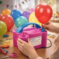Dragodirect Dual Nozzle Electric Balloon Pump 600W Party Inflator in Pink