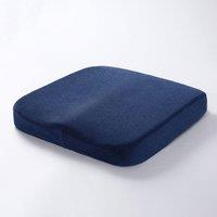 Obasyhig Square Slow Rebound Memory Foam Cushion in Dark Blue