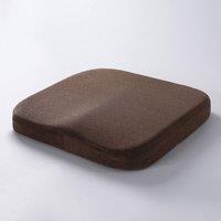 Obasyhig Square Slow Rebound Memory Foam Cushion in Brown