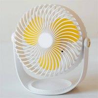 SPETLEK 7 Inch Rechargeable Desk Fan Quiet Portable Personal Cooler Small in White
